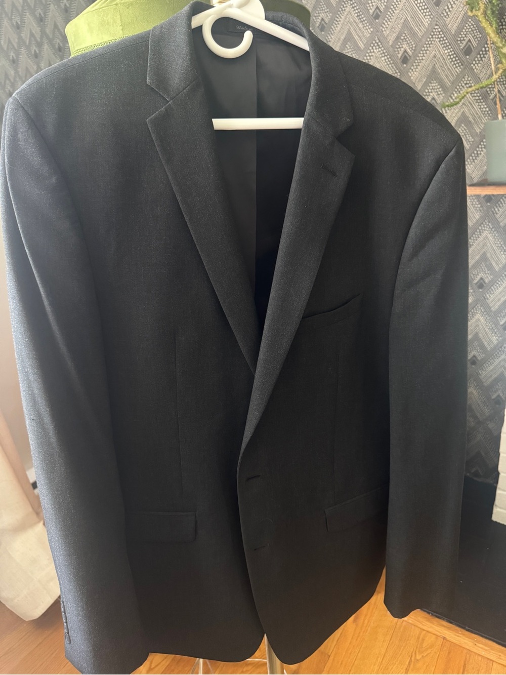Van Heusen Black Men's Single-Breasted Suit Jacket